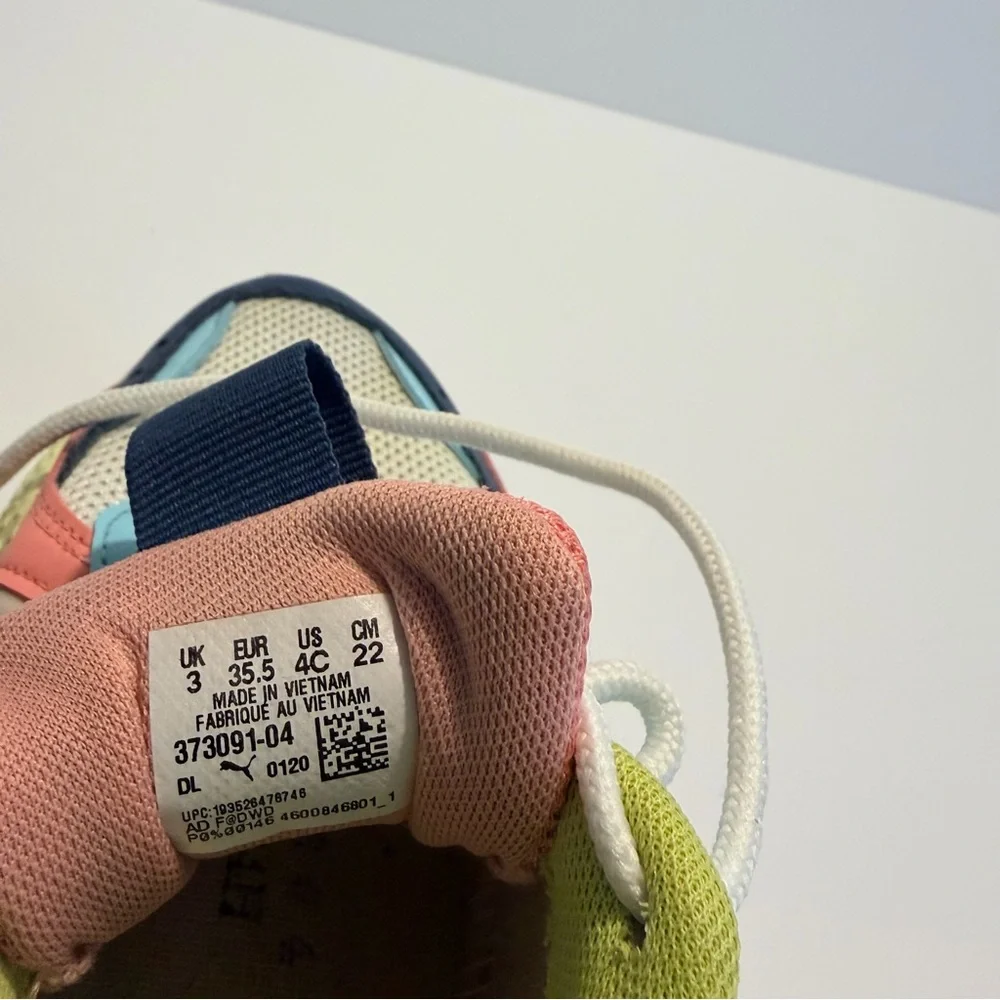 Puma RS-X Core JR Junior White-Dark Denim-Gulf Stream Free - Picture 10 of 11